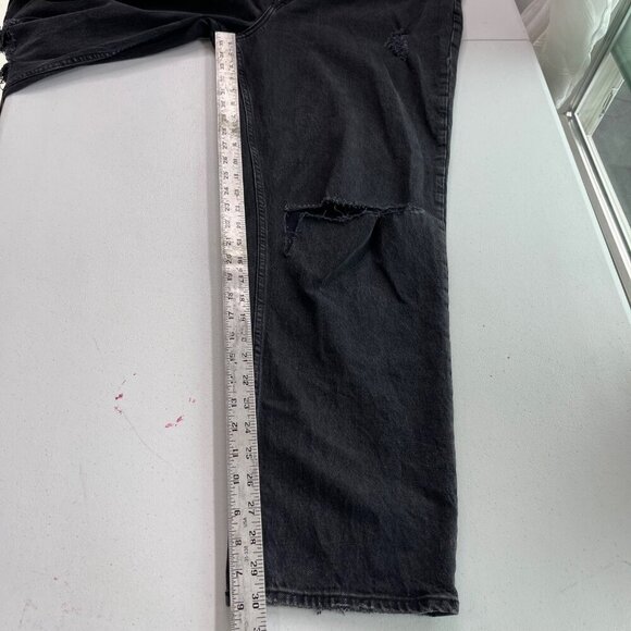 Abercrombie & Fitch Jeans Women's 18 Black The 90's Straight Ultra High Rise - Picture 9 of 11